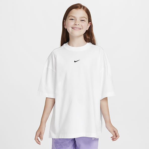 Girls white nike top online